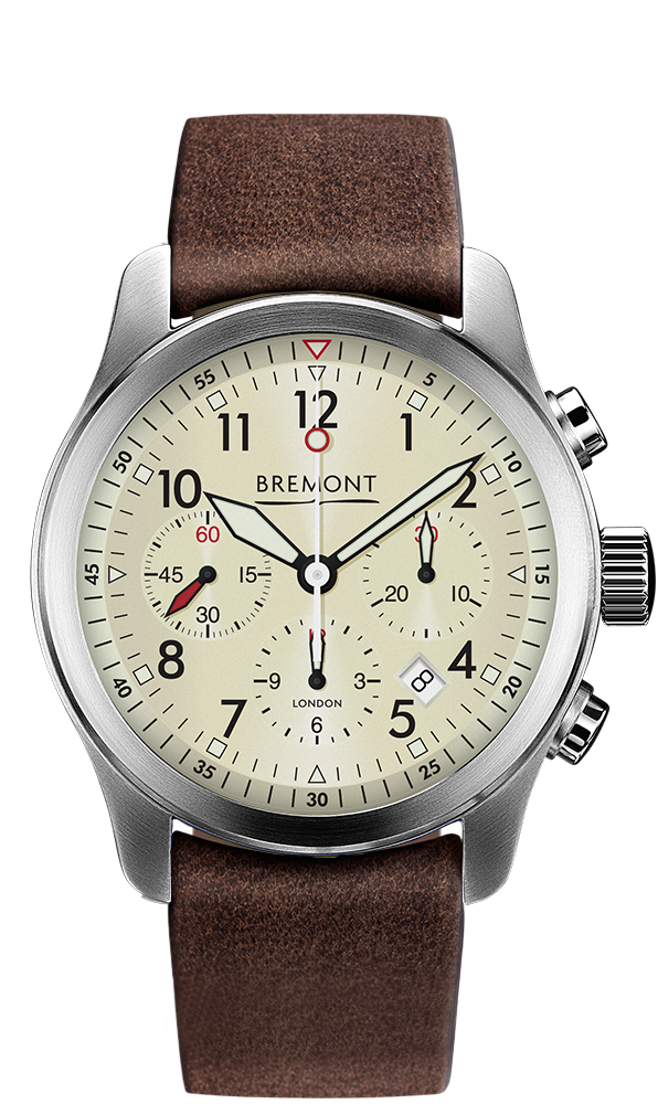 Bremont ALT1 Men's Automatic Leather Strap 43mm Watch ALT1-P2-CR-S