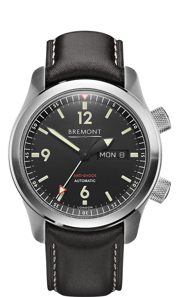 Bremont U-2/SS Men's Automatic Leather Strap Watch