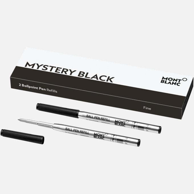 Montblanc MB116189 2 Ballpoint (F) Mystery Black Pen Refill Ref. 116189
